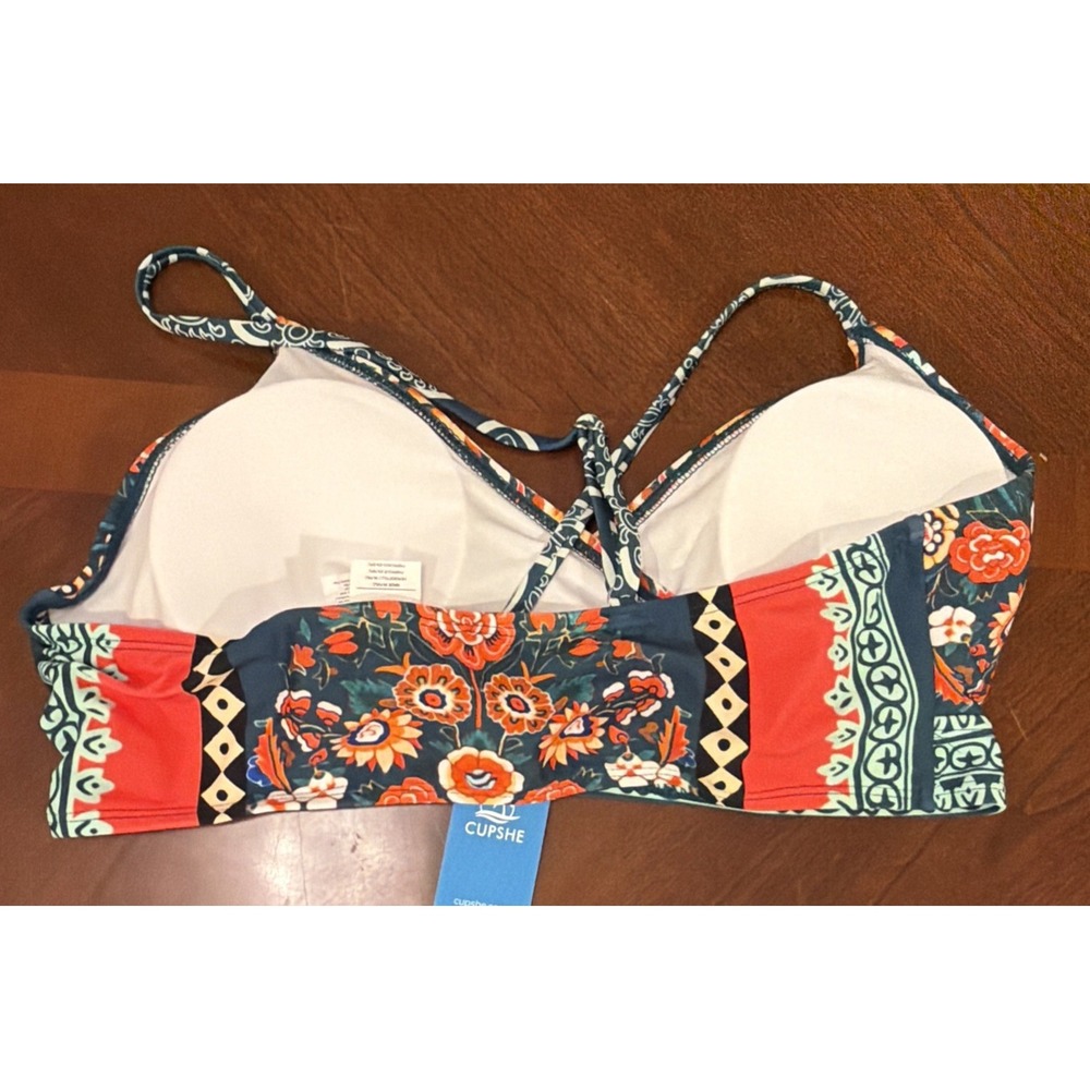 NWT Women's Multicolor Cupshe Bikini Size L - Picture 6 of 10